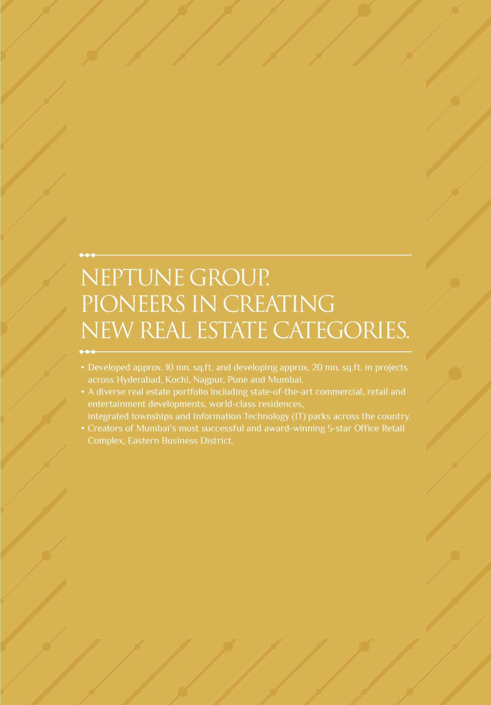 Neptune Group partnering with the finest & creating new Real Estate categories Update